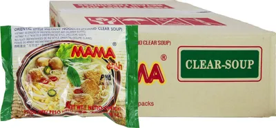Produktbild von [ 30x 55g ] MAMA Instant Reisnudeln Pho orientalischer Art / Klare Suppe / Clear Soup
