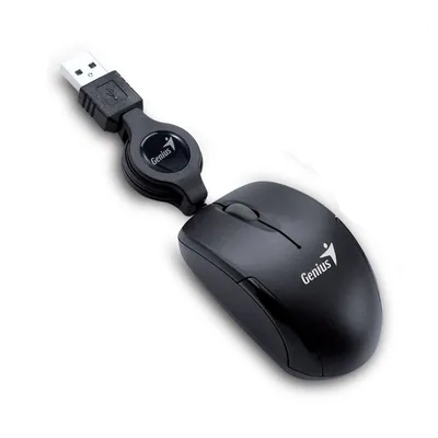 Produktbild von Genius Computer Technology Micro Traveler USB, Optisch, USB Typ-A, 1200 DPI, Schwarz