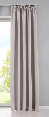 Produktbild von Vorhang Blickdicht »NewYork« verdeckte Schlaufen Beige HxB 225x295 cm 1er-Pack Thermo-Gardine Verdunkelungsvorhang Blackout schalldämmend Kräuselband Raffhalter 202020610