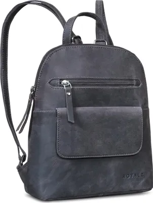Produktbild von ROYALZ "Providence" Echtleder Rucksack Damen klein elegant - Rucksackhandtaschen Leder für Frauen - Moderner Mini Lederrucksack im Vintage Look Cityrucksack