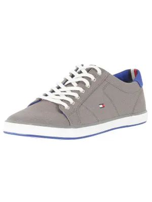 Produktbild von Tommy Hilfiger 8719254657190, Männlich, Erwachsener, Modische Sneakers, Stahl, Grau, Steel Grey, Schnürverschluss