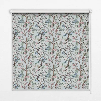 Produktbild von Seitenzug-Rollo Fensterrollo Jalousie - Thermo-Rollo Verdunkelungsrollo - 80x140 cm - Pfauen auf einem Baum