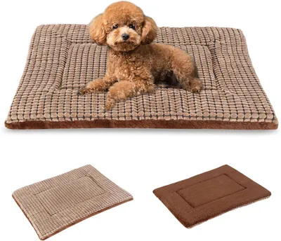 Produktbild von Hundedecke BVAGSS Orthopädisches Hundebett, XH079, waschbar, flauschige Hundematte, wendbar, weiche und warme Hundematte für kleine, mittelgroße und g