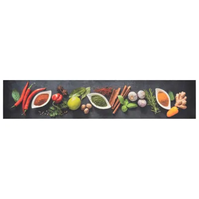 Immagine prodotto di vidaXL Tappeto da cucina lavabile per spezie 60x300 cm velluto