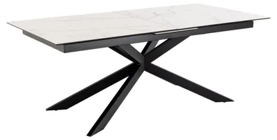 Produktbild von Irwine Esstisch 100x240cm Inkl. 1 Zusatzplatte, Weiß.