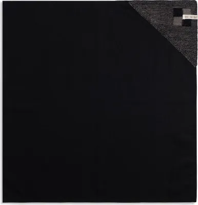 Produktbild von Knit Factory Geschirrtuch Block - Schwarz/Taupe - 65x65 cm
