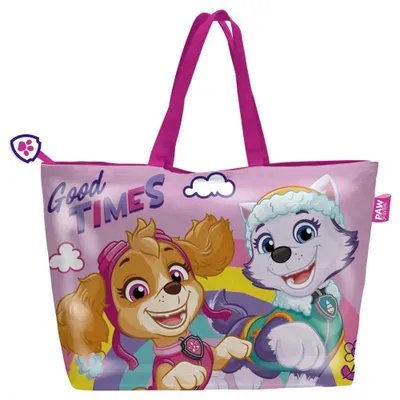 Image de Sac de plage Arditex Paw Patrol 48 x 32 cm, rose, pour enfants, taille unique
