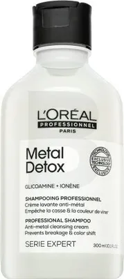 Produktbild von L´Oréal Professionnel Série Expert Metal Detox Professional Shampoo Anti-metal Cleasing Cream Reinigungsshampoo für Glanz und Schutz des gefärbten Haars 300 ml