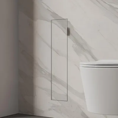 Zdjęcie produktu dla Moduł WC Kronenbach Cube – model do zabudowy, wymiary 15,4 x 65,8 cm, otwieranie drzwi od lewej strony
