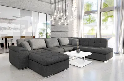 Produktbild von MIRJAN24 Ecksofa Niko Bis, Bettkasten und Schlaffunktion, Sofa vom Hersteller, Wohnlandschaft, Polstergarnitur (Lux 06 + Lux 06 + Lux 05, Seite: Links)