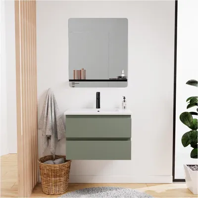 Produktbild von Einzelmöbel + Waschbecken + Armatur + Spiegel SORRENTO