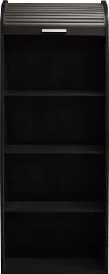 Produktbild von Jalousieschrank "Jalousieschrank" in schwarzstahl / graphit mit 2 Einlegeböden. Abmessungen (BxHxT) 69x192x44 cm