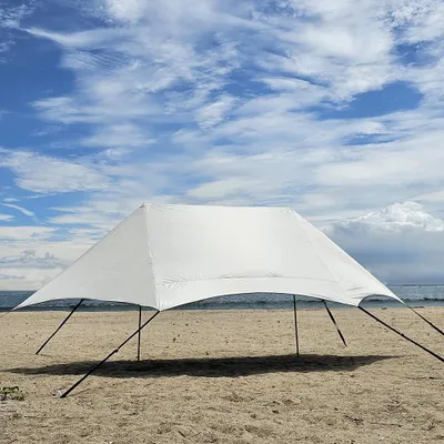 Produktbild von Tragbares Strandzelt 3 x 5 m - UV50+ Schutz - Inkl. Stangen und Tragetasche