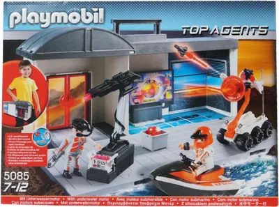 Produktbild von PLAYMOBIL, Transportables Hauptquartier Top Agents mit Mini-Figuren und Zubehör, Bunt