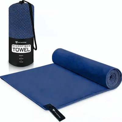 Zdjęcie produktu dla RĘCZNIK Z MIKROFIBRY SZYBKOSCHNĄCY MIĘKKI SIŁOWNIA PLAŻA BASEN 180x90 cm