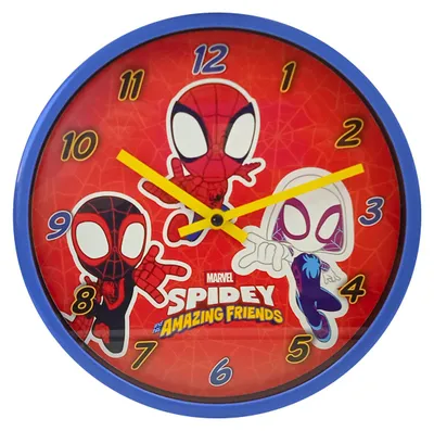 Obrázek produktu pro Nástěnné hodiny 24 cm - Spidey Friends