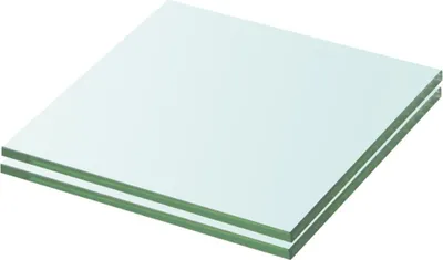 Zdjęcie produktu dla Półki, 2 szt., szklany, przezroczysty panel, 20 x 15 cm
