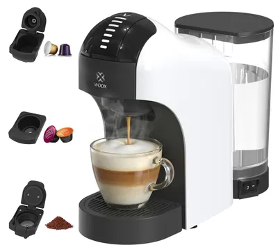 Productafbeelding van WOOX MX0246, Koffiezetapparaat voor capsules, 0,85 liter, Koffie capsules, 1400 W, Zwart, Wit