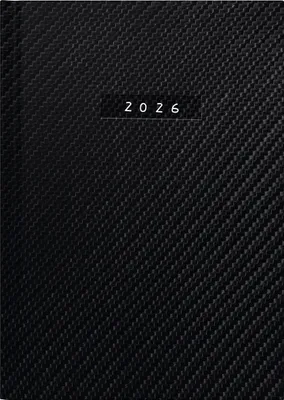 Produktbild von rido/idé 7021812806 | Buchkalender Mod. Chefplaner 2026 "Carbon" | A5, Kunstleder