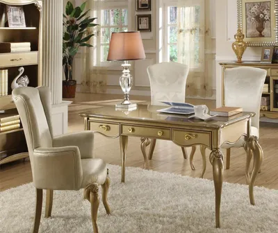 Produktbild von Schreibtisch Büro Tisch Klassischer Designer Office Tische Barock Rokoko Neu