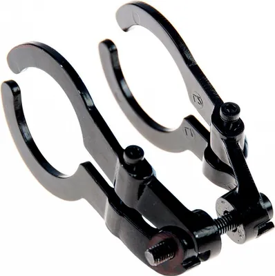 Produktbild von Herrmans 5502-0001 Lampenhalter Dual, Lenkerklemmung 31,8mm, schwarz