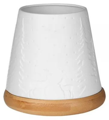Produktbild von Räder Design Windlicht Poesie Wald Weiß (10,5cm)