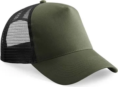Immagine prodotto di Beechfield - Cappello trucker per bambini PC5325 (taglia unica) (verde oliva/nero)