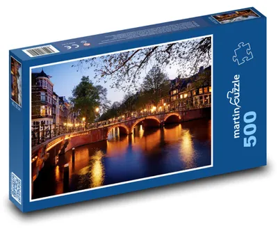 Zdjęcie produktu dla martinpuzzle - Puzzle 500 - Amsterdam - most
