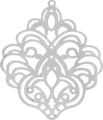Produktbild von 2 Edelstahl Anhänger 'Raute', 50x39mm