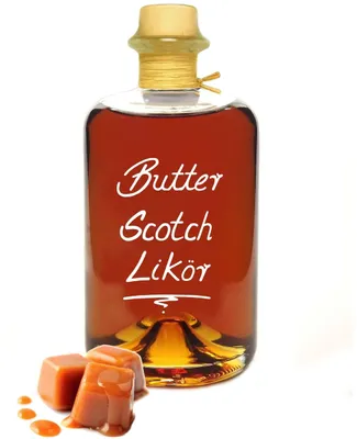 Produktbild von Butter Scotch Likör 1L Sehr aromatisch bonbonartig & lecker 18% Vol.