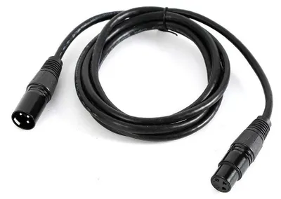 Produktbild von 10er-Pack DMX-Kabel - 2 m - Professionelle Signalkabel - Für Bühnenbeleuchtung - Mikrofonkabel