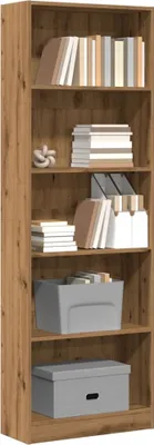 Productafbeelding van Maison Exclusive - Boekenkast Artisan Eikenhout, 60 x 24 x 176 cm, houtvezel