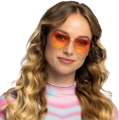 Produktbild von Boland 644618, Karnevalskostüm-Brille, Erwachsener, Uni, Acryl, Eisen, Polycarbonat (PC), Orange, 26 g