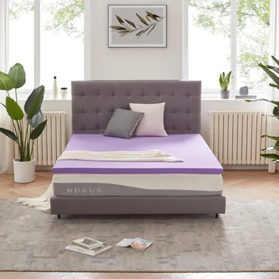 Immagine prodotto di SINWEEK, sovrapoltrona per materasso in gel con memory foam, traspirante, morbida, per letto