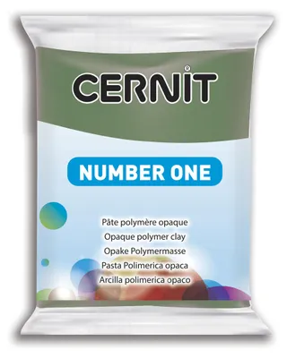 Produktbild von Cernit 6x Number One 56g, Olivgrün - Olive CE0900056645C