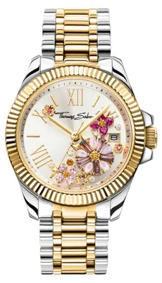 Produktbild von THOMAS SABO Damenuhr Blumen Rosa WA0382-291-201