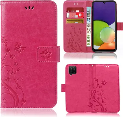 Produktbild von Samsung Galaxy A22 5G Bookstyle Flower Pink