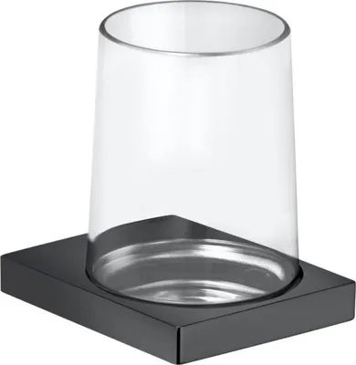 Produktbild von Keuco Glashalter Edition 11 m Echtkr.-Glas + Ha., SW-chrom gebürstet