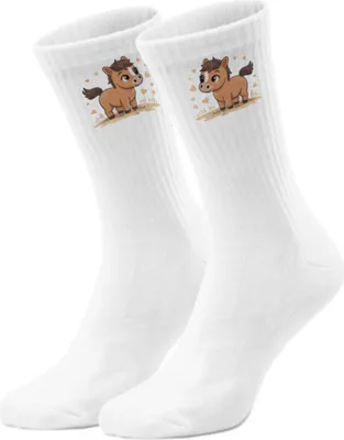 Produktbild von epicsocks Pony Love Herzenspferd Socken in 37-41 im Paar
