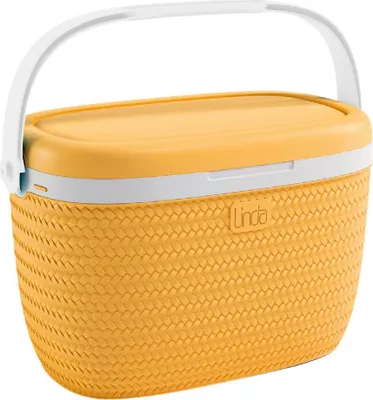 Image de van der Meulen Jouet Glacière 18 litres jaune multicolore Pique-nique
