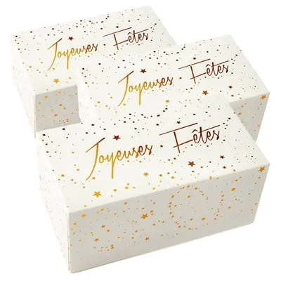Produktbild von 3 Schachteln für Weihnachtsscheite 35 x 13 cm