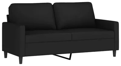 Produktbild von vidaXL 2-Sitzer-Sofa Schwarz 140 cm Samt