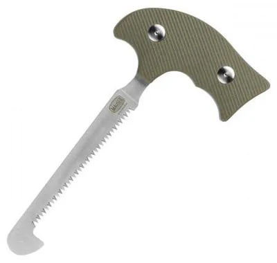 Produktbild von Knochensäge Jagdwerkzeug 420er-Edelstahl, 9,5 cm Klinge, ergonomischer Griff, Cordurascheide