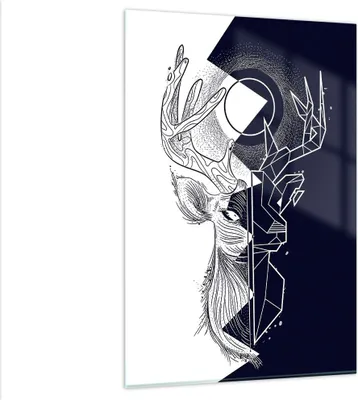 Produktbild von Bilder auf glas - Einteilig - Abstraktion modern - 80x120cm - Glasbilder - Wandbilder - Bilder - zum Aufhängen bereit - Wanddekoration aus Glas - Glas Bilder - Wandbild auf Glas - GPA80x120-4059