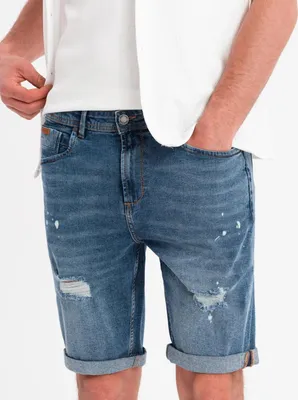 Obrázok produktu pre Ombre Clothing Pánske džínsové šortky Connere modrá XL