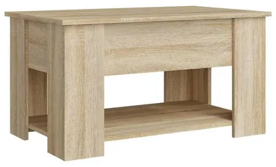 Obrázok produktu pre Konferenčný stolík - Kávový stolík - Príkonzový stolík - Stolík do obývačky - Masívne drevo - 79x49x41 cm - Moderný dizajn