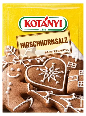 Zdjęcie produktu dla Kotanyi sól z rogu jelenia zaczyn idealny do ciastek 50g