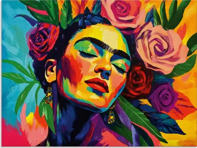 Produktbild von ARTland Glasbild Die florale Umarmung, Rosen Mädchen Größe: 80x60 cm