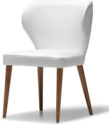 Produktbild von Weiße Holzstuhl im eleganten Design für modernes und klassisches