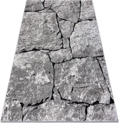 Produktbild von Modern Teppich COZY 8985 Brick Pflasterung Backstein, Stein - Strukturell zwei Ebenen aus Vlies grau Grau 280x370 cm